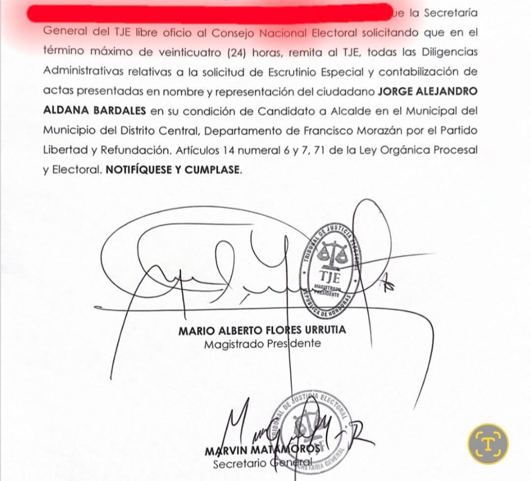 El Tribunal de Justicia Electoral otorgó un plazo de 24 horas al Consejo Nacional Electoral para remitir los expedientes relacionados con el - Cover Image